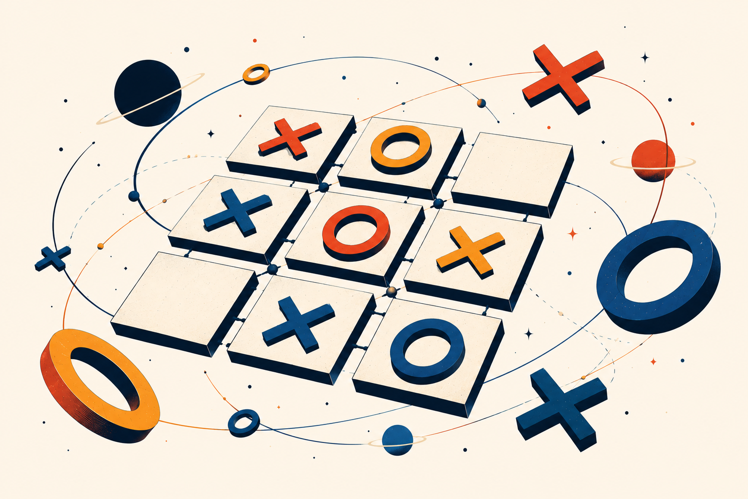 Illustrazione Tic Tac Toe