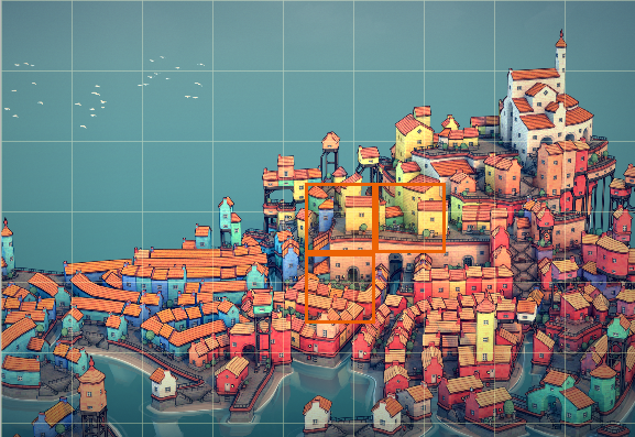 Città procedurale del videogioco Townscaper
