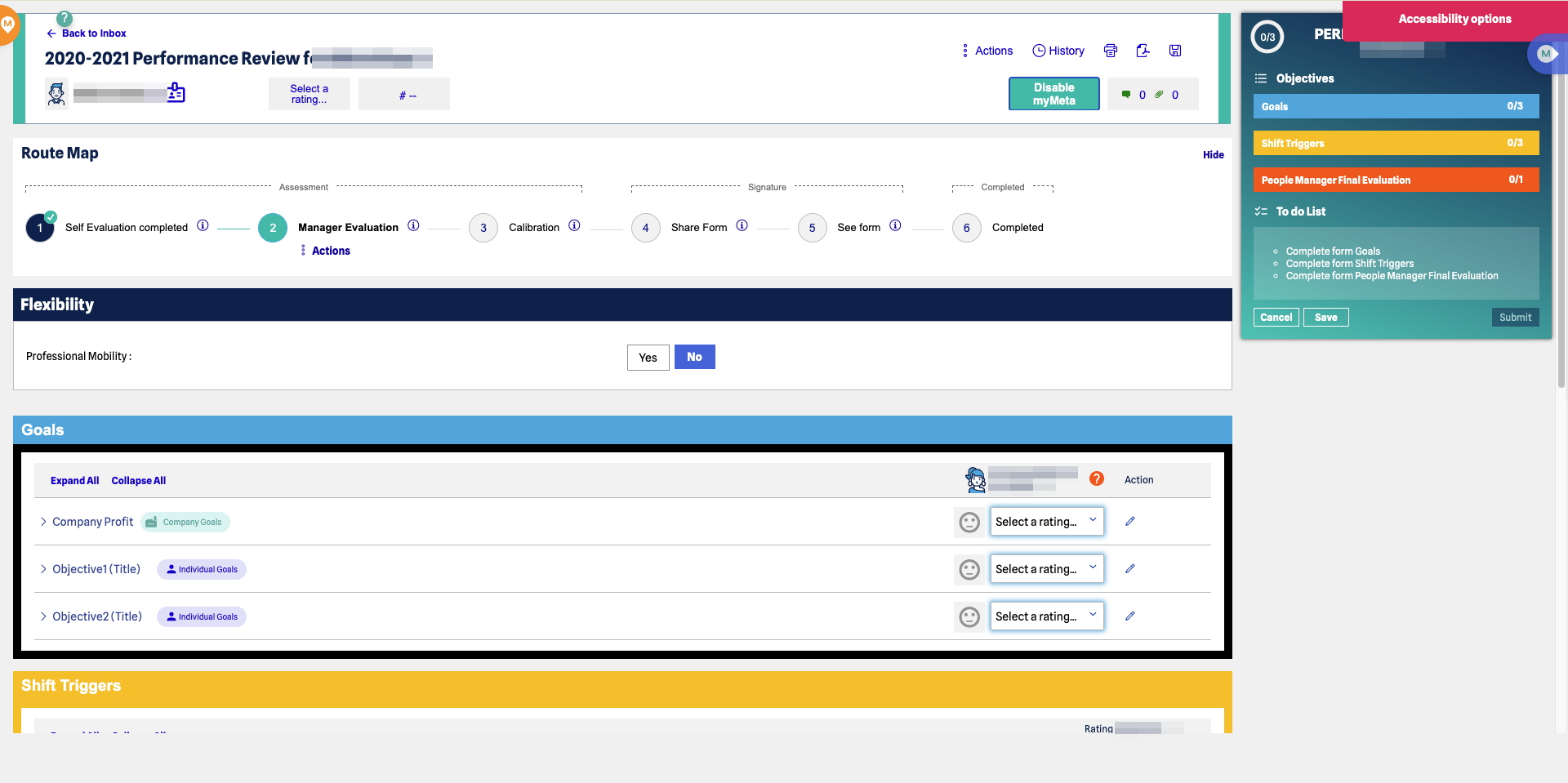 La stessa pagina enterprise trasformata attraverso MyMeta