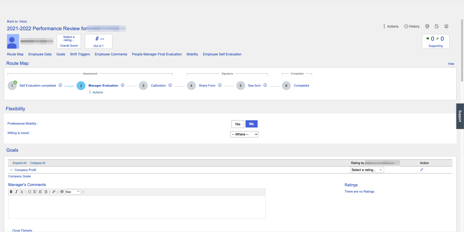La pagina enterprise originale prima dell’applicazione di MyMeta